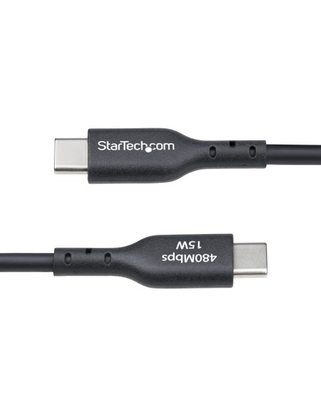 StarTech.com Cable de Carga USB-A a USB-C de 2m - Cable de Carga USB Tipo C - Carga Rápida de 3A - Cable de Transferencia de