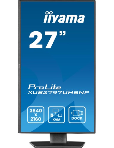 iiyama ProLite XUB2797UHSNP-B1 pantalla para PC 68,6 cm (27") 3840 x 2160 Pixeles 4K Ultra HD LED Negro