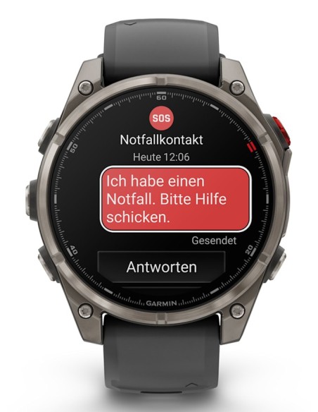Garmin fēnix 8 Pro 3,56 cm (1.4") AMOLED 47 mm Digital 454 x 454 Pixeles Pantalla táctil Grafito, Titanio Wifi GPS (satélite)