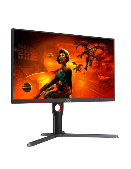 AOC G3 U27G3X BK pantalla para PC 68,6 cm (27") 3840 x 2160 Pixeles 4K Ultra HD LED Negro, Rojo