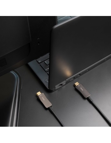 Nanocable Cable HDMI V2.1 AOC 8K@60Hz 4K@120Hz 48Gbps A M-A M, Negro, 15 m