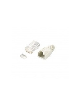 Equip 121175 conector RJ-45 Transparente, Blanco