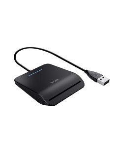 Trust Primo lector de tarjeta inteligente Interior USB CardBus+USB 2.0 Negro