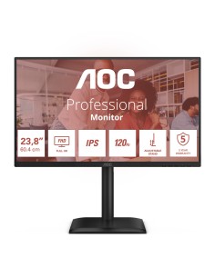 AOC 24E4U pantalla para PC 60,5 cm (23.8") 1920 x 1080 Pixeles Full HD LED Negro