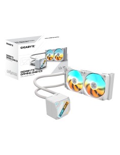 GIGABYTE GAMING 240 ICE Refrigeración Líquida para CPU - 2x120mm Ventiladores ARGB, mecanismo de enclavamiento deslizante,