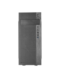 Tacens 2FERROX, Caja PC Semitorre ATX, Ventilador Lateral 12cm, Rejilla Frontal, Acero, Negro 2