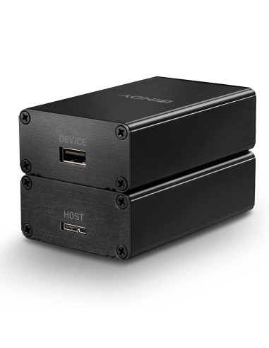 Lindy 42708 ampliador de red Transmisor y receptor de red Negro