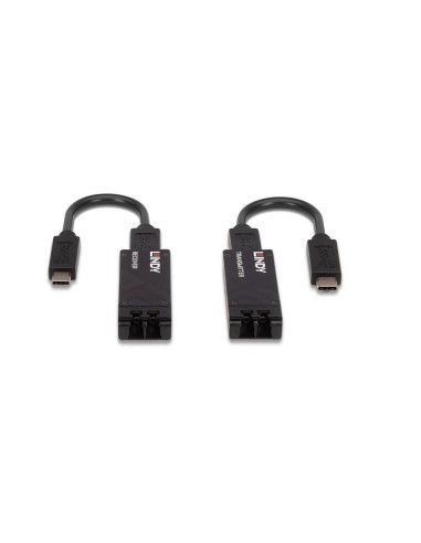 Lindy 43312 ampliador de red Transmisor y receptor de red Negro