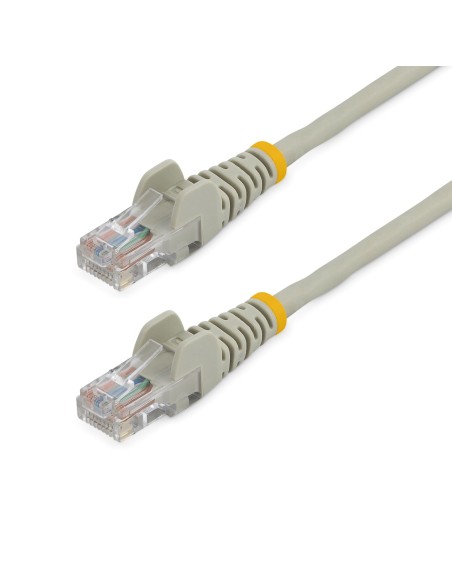 StarTech.com Cable de 3m Gris de Red Fast Ethernet Cat5e RJ45 sin Enganche - Cable Patch Snagless