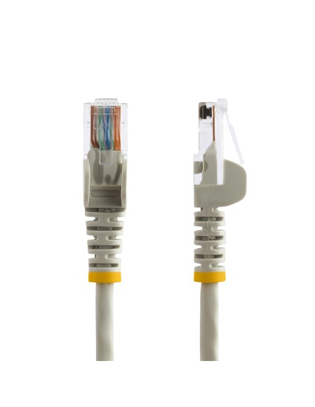 StarTech.com Cable de 3m Gris de Red Fast Ethernet Cat5e RJ45 sin Enganche - Cable Patch Snagless