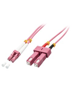 Lindy 46362 Cable de fibra óptica e InfiniBand 3 m LC SC Rosa