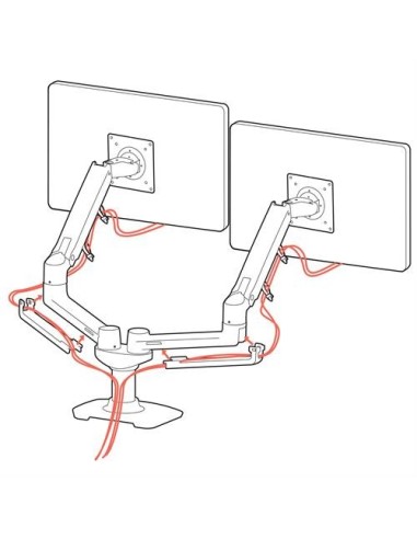 Ergotron LX Series 45-245-026 soporte para monitor 68,6 cm (27") Escritorio Plata
