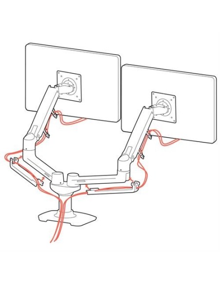 Ergotron LX Series 45-245-026 soporte para monitor 68,6 cm (27") Escritorio Plata