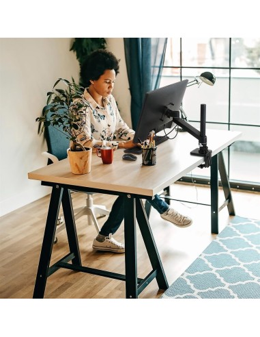 Ergotron NX Series NX MONITOR ARM BLACK 86,4 cm (34") Escritorio Negro