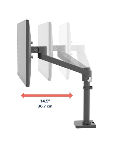 Ergotron NX Series NX MONITOR ARM BLACK 86,4 cm (34") Escritorio Negro