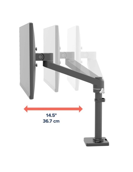 Ergotron NX Series NX MONITOR ARM BLACK 86,4 cm (34") Escritorio Negro