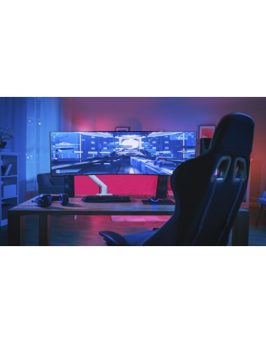 Ergotron HX Series 45-647-224 soporte para monitor 124,5 cm (49") Escritorio Negro