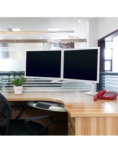 Ergotron HX Series 45-476-216 soporte para monitor 81,3 cm (32") Escritorio Blanco