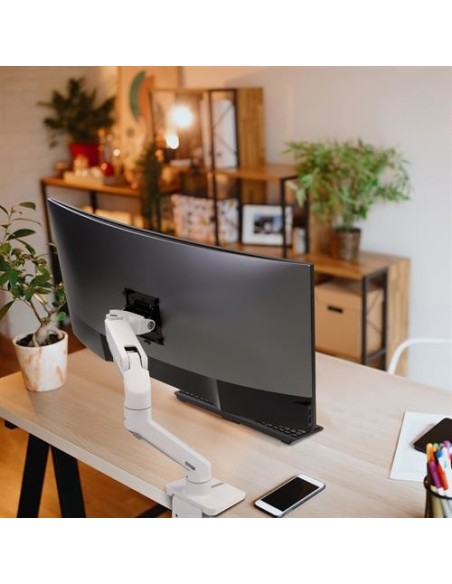 Ergotron HX Series 45-475-216 soporte para monitor 124,5 cm (49") Escritorio Blanco