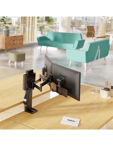 Ergotron TRACE 45-631-224 soporte para monitor 68,6 cm (27") Escritorio Negro