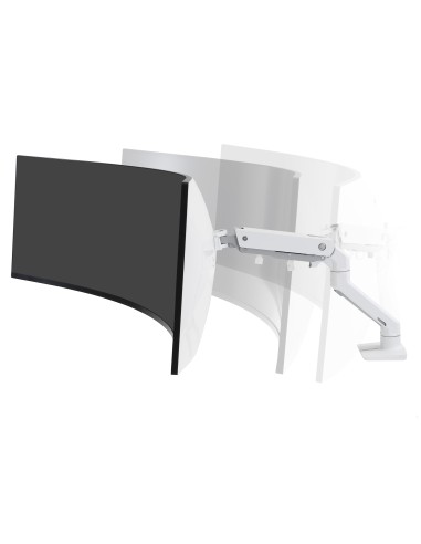 Ergotron HX Series 45-647-216 soporte para monitor 124,5 cm (49") Escritorio Blanco