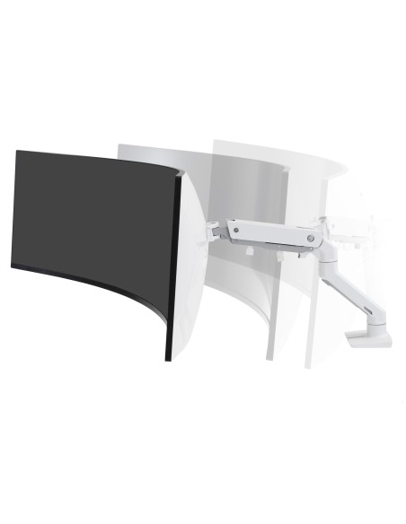 Ergotron HX Series 45-647-216 soporte para monitor 124,5 cm (49") Escritorio Blanco