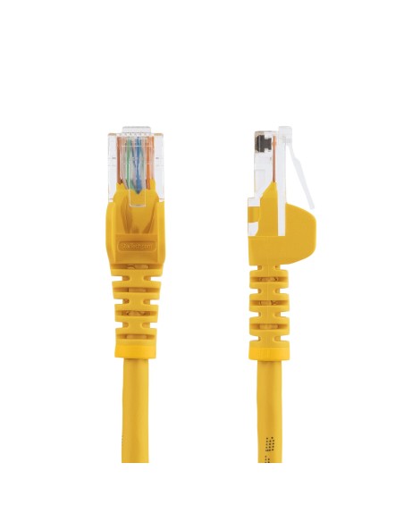 StarTech.com Cable de 1m Amarillo de Red Fast Ethernet Cat5e RJ45 sin Enganche - Cable Patch Snagless