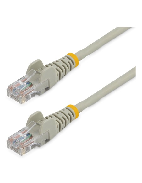 StarTech.com Cable de 2m Gris de Red Fast Ethernet Cat5e RJ45 sin Enganche - Cable Patch Snagless