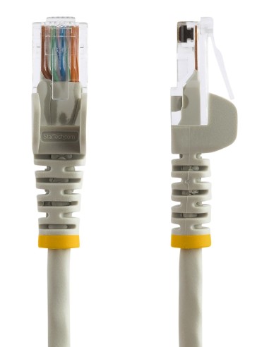 StarTech.com Cable de 2m Gris de Red Fast Ethernet Cat5e RJ45 sin Enganche - Cable Patch Snagless