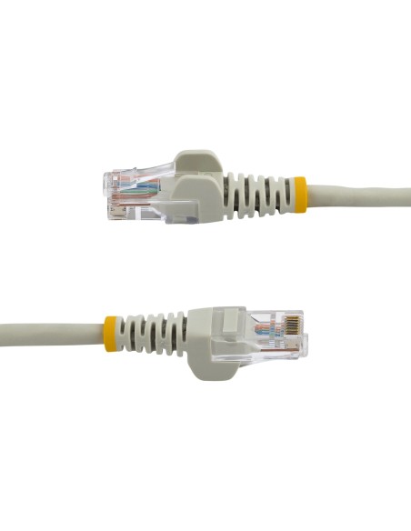 StarTech.com Cable de Red de 0,5m Gris Cat5e Ethernet RJ45 sin Enganches
