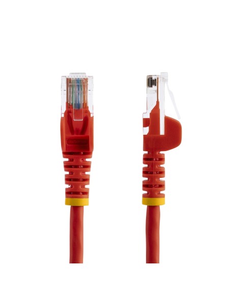 StarTech.com Cable de Red de 0,5m Rojo Cat5e Ethernet RJ45 sin Enganches