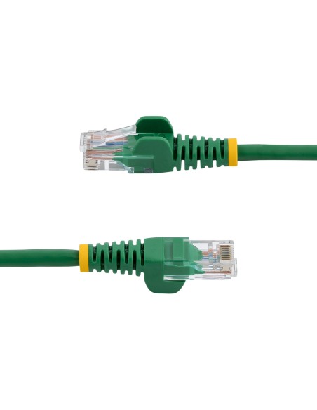 StarTech.com Cable de Red de 0,5m Verde Cat5e Ethernet RJ45 sin Enganches