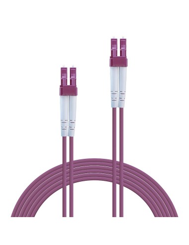 Lindy 46343 Cable de fibra óptica e InfiniBand 5 m LC Rosa