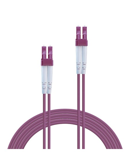 Lindy 46343 Cable de fibra óptica e InfiniBand 5 m LC Rosa
