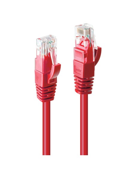 Lindy 48033 cable de red Rojo 2 m Cat6 U UTP (UTP)