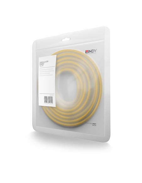 Lindy 48064 cable de red Amarillo 3 m Cat6 U UTP (UTP)