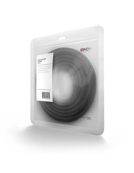 Lindy 48077 cable de red Negro 1 m Cat6 U UTP (UTP)