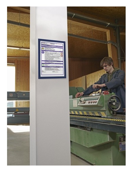 Durable 4872-07 marco magnético A4 Azul