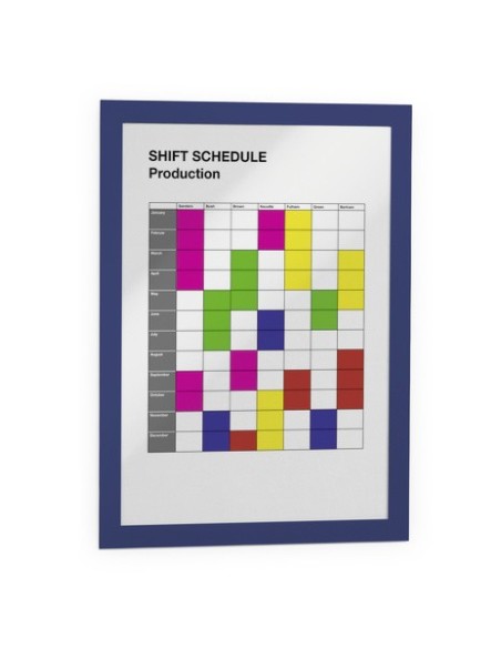 Durable 4872-07 marco magnético A4 Azul