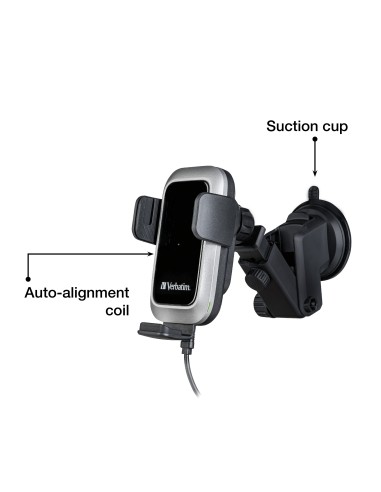 Verbatim FWC-03 Pro Qi Fast Wireless Autoladegerät retail Negro