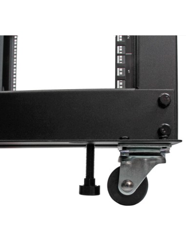 StarTech.com Rack 8U Móvil de Marco Abierto de 4 Columnas para Servidores - Rack de 19 Pulgadas para Equipo de Red e
