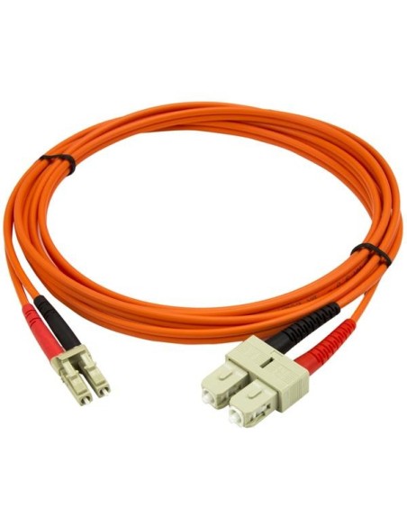 StarTech.com Cable Patch de Fibra Duplex Multimodo 50 125 2m LC - SC