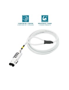 Mobilis 001330 cable antirrobo Blanco 1,8 m 2