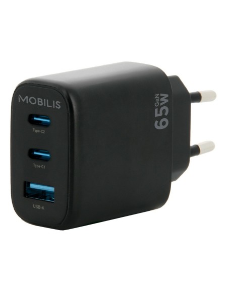 Mobilis 001364 cargador de dispositivo móvil Universal Negro Corriente alterna Auto