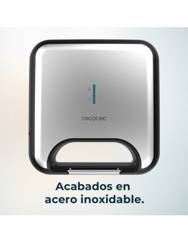 Cecotec 02953 sandwichera Negro, Acero inoxidable