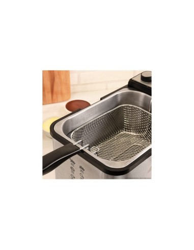 Cecotec CleanFry Infinity 3000 Sencillo 5,6 L Independiente 2400 W Freidora Negro, Acero inoxidable
