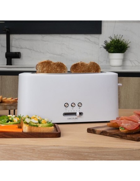 Cecotec 03189 tostadora 6 2 rebanada(s) 980 W Blanco