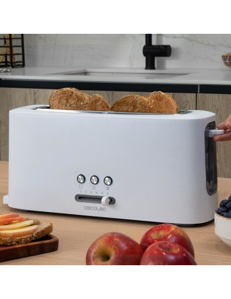 Cecotec 03189 tostadora 6 2 rebanada(s) 980 W Blanco