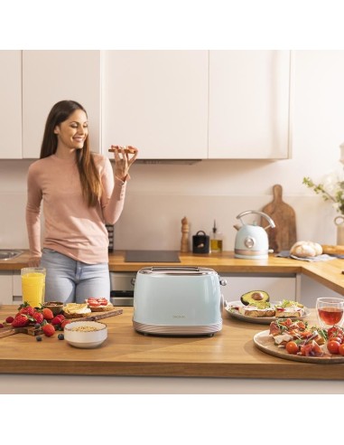 Cecotec Vintage 800 6 2 rebanada(s) 850 W Azul