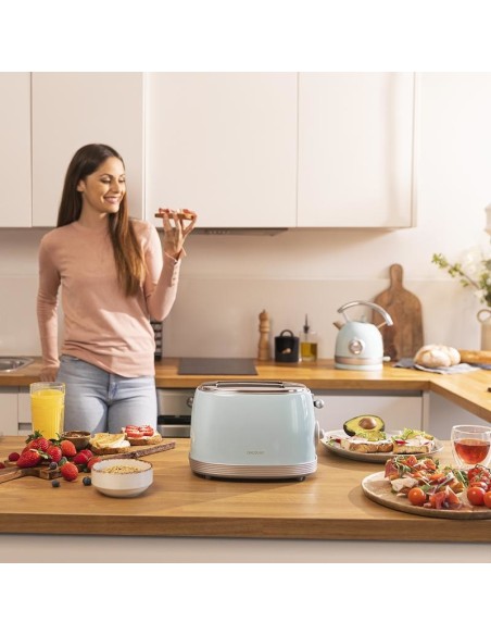 Cecotec Vintage 800 6 2 rebanada(s) 850 W Azul